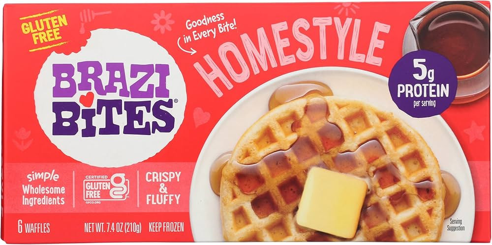 BRAZI BITES Homestyle Waffles, 7.4 OZ | Amazon (US)