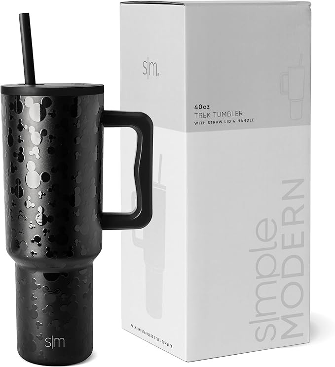 Simple Modern Disney 40 oz Tumbler with Handle and Straw Lid | Insulated Reusable Stainless Steel... | Amazon (US)