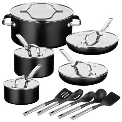 Gotham Steel Modern Collection 15 Piece Ceramic Nonstick Cookware Set | Wayfair North America