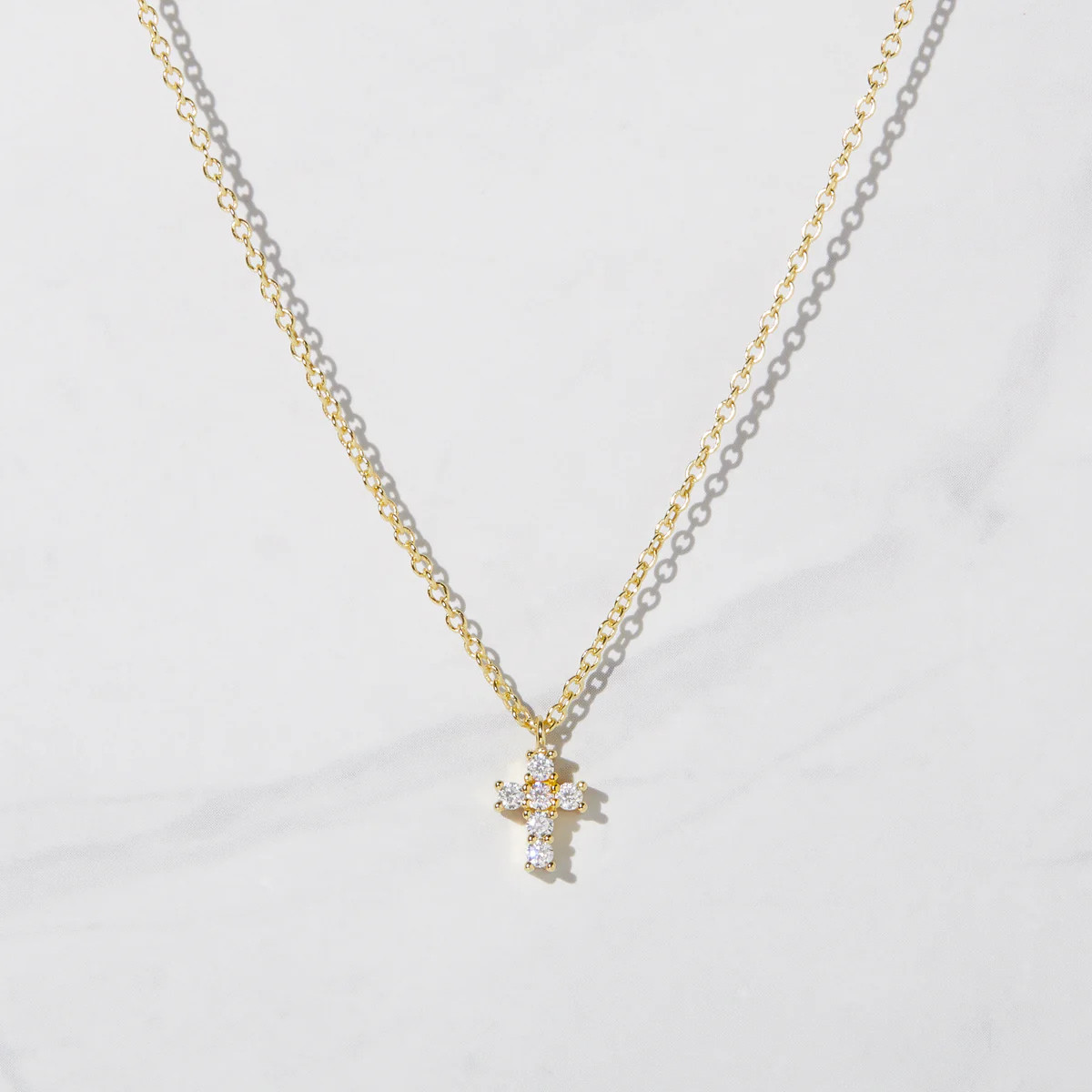Tiny Cross Necklace | Sami Jewels