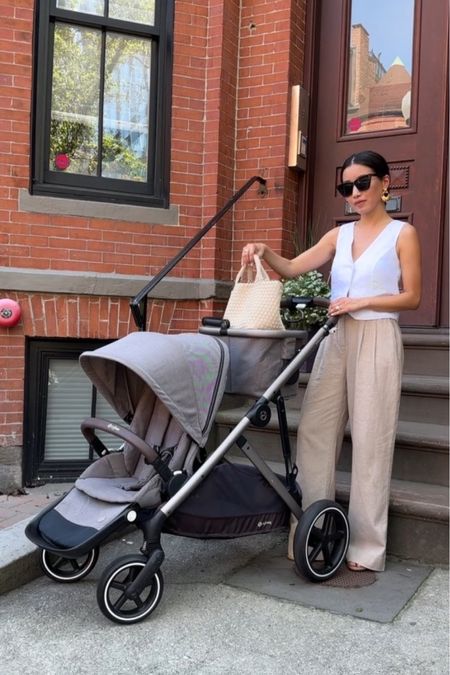 So excited to see our main daily stroller on major sale!

Both uppababy vista and cybex gazelle are discounted in Nsale (they are rarely ever on sale unless a color is about to be discontinued) . And after borrowing from friends to test the models out, they’re both premium quality functional strollers and you cannot go wrong with either. 

• Cybex Gazelle convertible single to double stroller is $240 off - after debating between this and the vista, we’ve been using our Cybex daily for 2.5 years and are very happy with it! 

Love that it:
• comes with a useful shopping basket
• includes adapters to convert it to a double stroller
• includes an adapter for popular infant seats (including our Nuna Rava)
• has a higher weight limit for the second seat than other popular strollers and 
• many configurations as a double stroller

Similar to vista, the second seat is sold separately. 

Uppababy Vista benefits is that it’s a solid quality stroller from a very trusted brand that offers free tuneups and service in some locations. You do need to buy adapters to make it a double stroller or to use it with Nuna car seats. It also comes with an infant bassinet which we didn’t need since we prefer putting our infant car seat on the stroller. 

•Madewell vest 00

•A+F pants xxs short - also linked very similar Z Supply pants that I love and are petite friendly. I wear xs 

•$15 BP sunglasses 
•Sezane earrings 
•Naghedi tote mini size ecru 

#nsale nordstorm anniversary #LTKxNSale 

#LTKfamily #LTKbaby