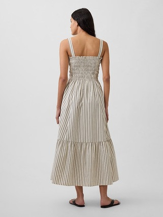 Poplin Smocked Bodice Maxi Dress | Gap (CA)