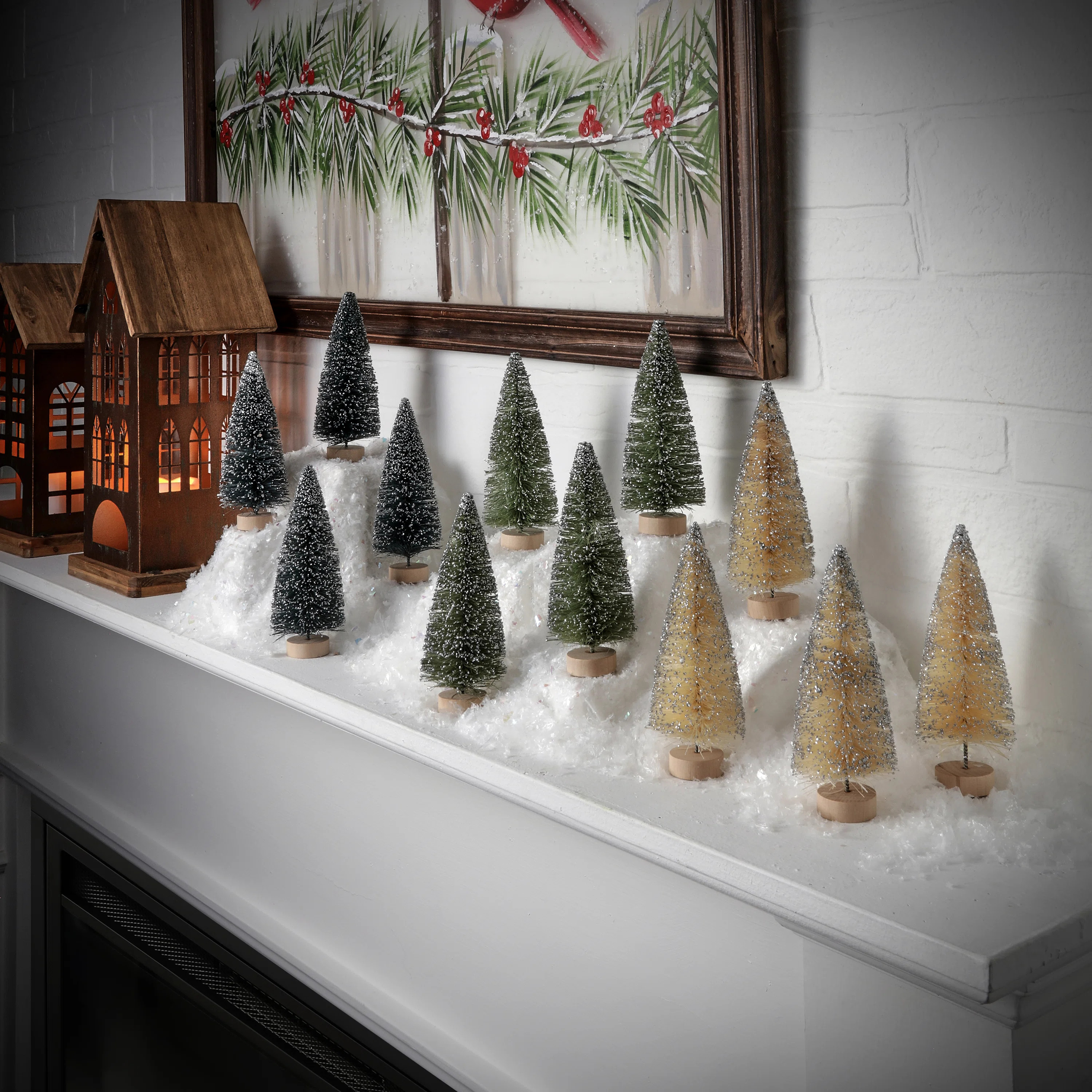 Vintage Sisal Trees Box of 12 | Birch Lane