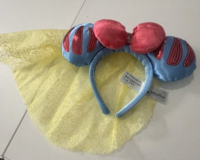 Disney Parks Snow White Princess Veil Minnie Mouse Ears Plush Headband Flaws  | eBay | eBay US