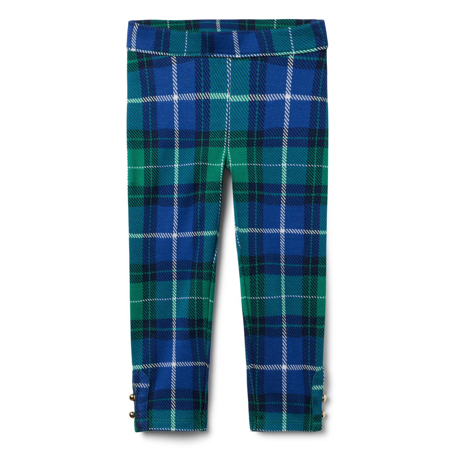 Tartan Button Cuff Jacquard Pant | Janie and Jack