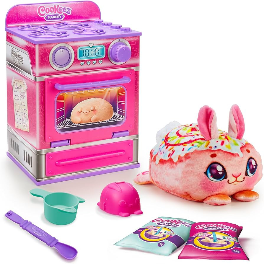 COOKEEZ MAKERY Cinnamon Treatz Oven. Mix & Make a Plush Best Friend! Place Your Dough in The Oven... | Amazon (US)
