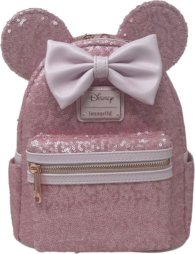 Loungefly Disney Minnie Mouse Cotton Candy Sequin Mini Backpack | Amazon (US)