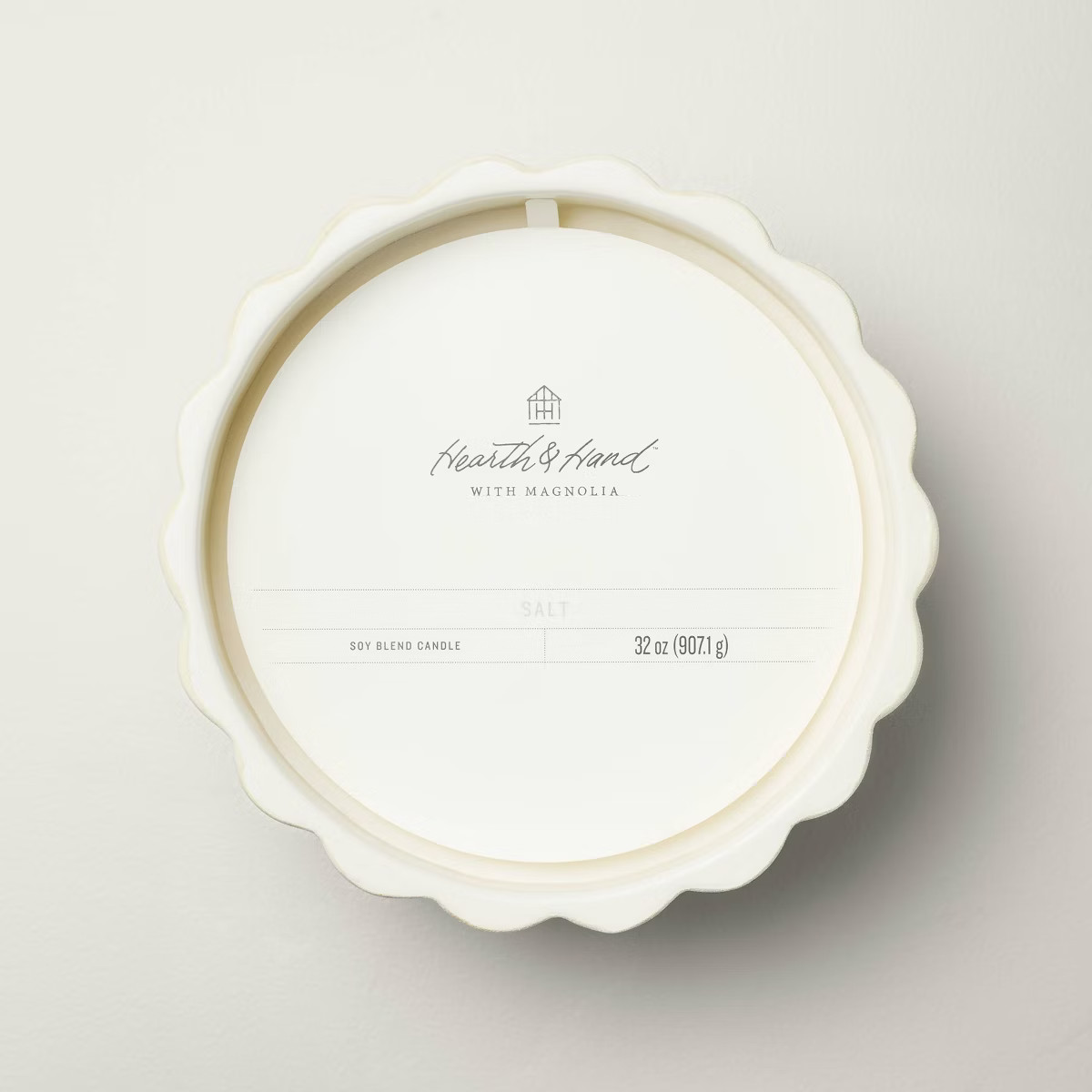 5-Wick Rustic Ceramic Salt Scalloped Jar Candle Cream 32oz - Hearth & Hand™ with Magnolia: Farm... | Target