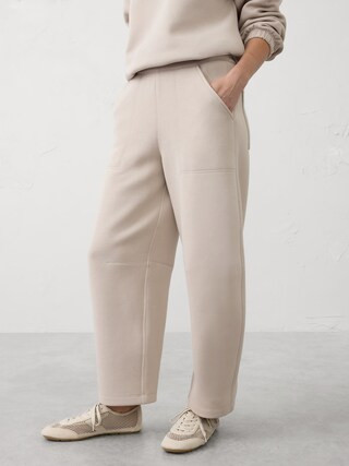 Slim Barrel High-Rise Scuba Pant | Banana Republic Factory