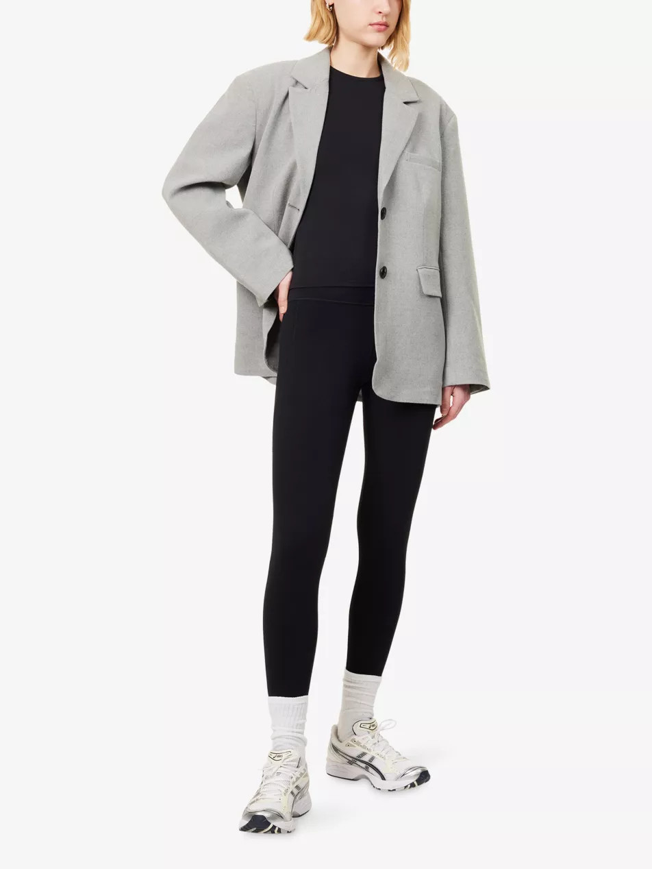 Single-Breasted Oversized Woven Blazer | Selfridges