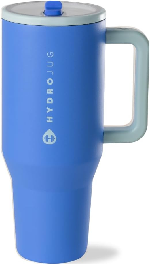 HydroJug Traveler 32oz, Insulated Tumbler with Handle & Straw, Riptide | Amazon (US)