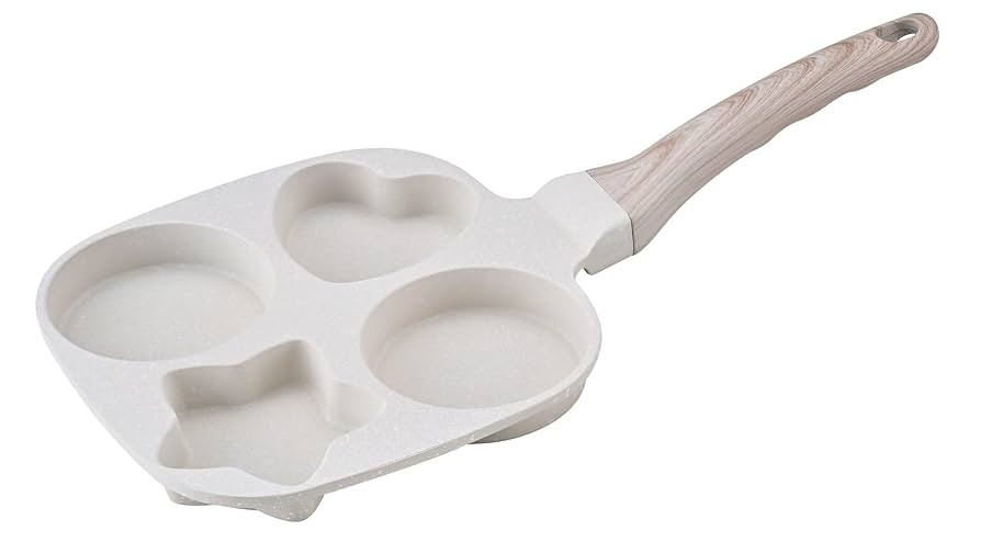 4-Cup Nonstick Omelette Skillet Egg Frying Pan, Healthy Breakfast Pancake Pan for Pancake, Hambur... | Amazon (US)