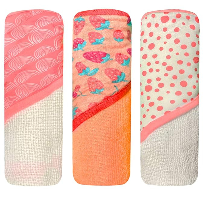 MODERN BABY 3 Pack Hooded Baby Bath Towel Set for Newborns Infants & Toddlers, Boys & Girls Baby ... | Amazon (US)