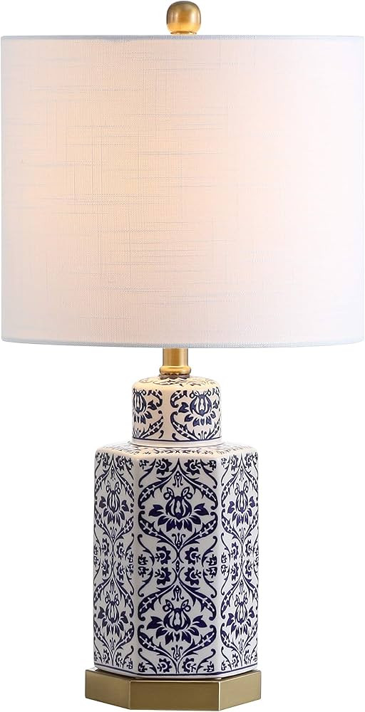 JONATHAN Y JYL3050A Diana 23.5" Ginger Jar Ceramic/Metal LED Table Lamp Classic Traditional Bedsi... | Amazon (US)