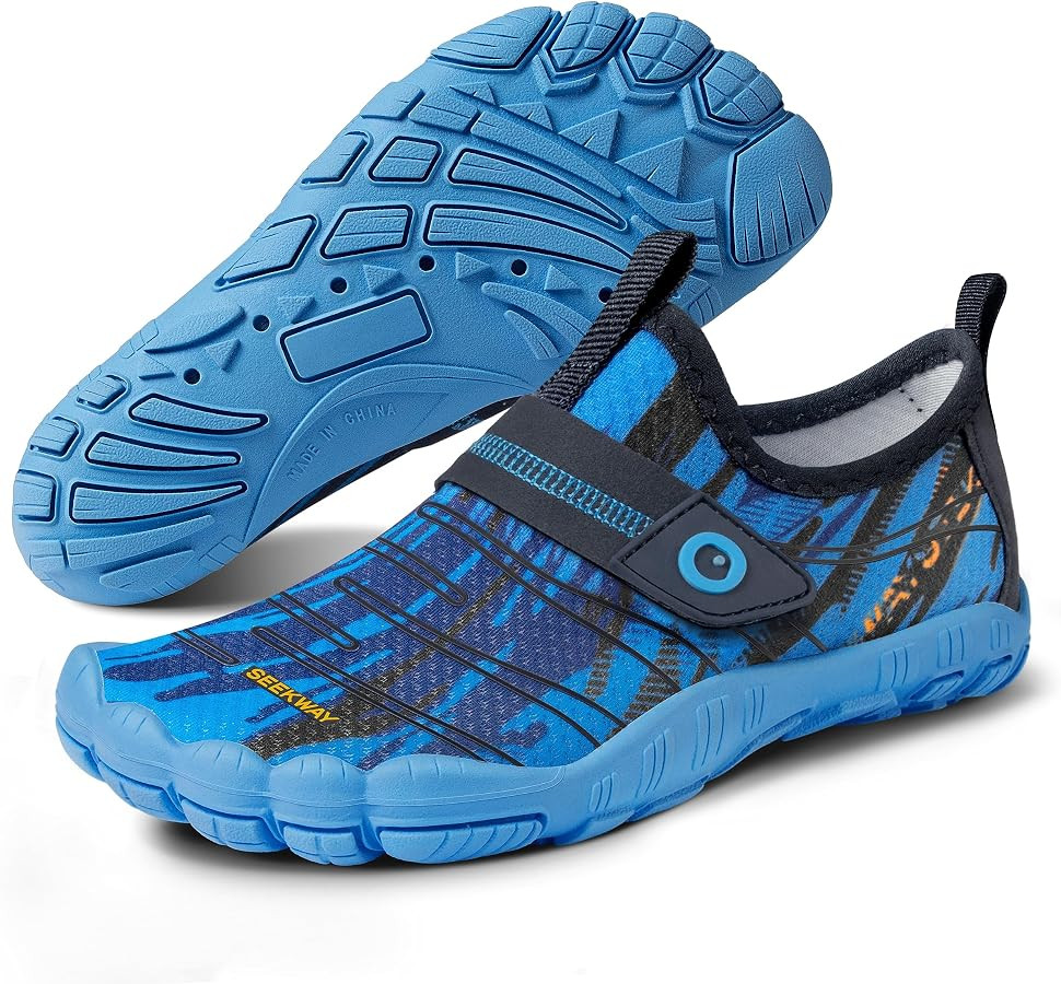 SEEKWAY Barefoot Water Shoes for Kids - Wide Toe Box and Quick-Dry Sand Shoes Toddler for Hiking ... | Amazon (US)