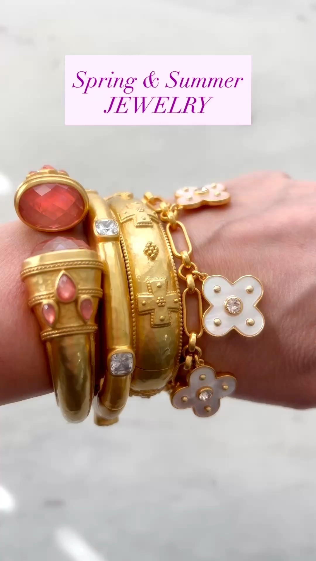 This Julie Vos  jewelry is gorgeous!

Julie Vos bracelets for Spring Break, Mother’s Day, a vacation or an upcoming Spring wedding. The perfect accessories.

Highly recommend all of these pieces.

#LTKSeasonal #LTKOver40 #LTKWedding #LTKU #LTKTravel #LTKWorkwear #LTKSwim #LTKFestival #LTKvlog