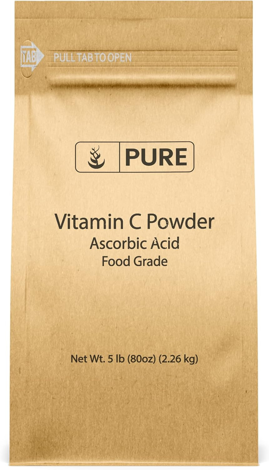 PURE ORIGINAL INGREDIENTS Vitamin C Powder (5 lb) Ascorbic Acid, Non GMO, Dietary Supplement | Amazon (US)