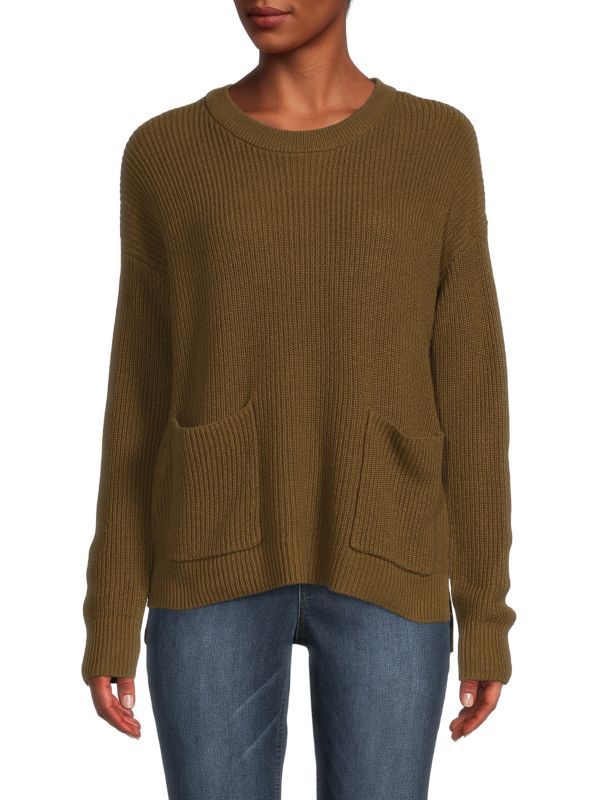 Ribbed Dropped Shoulder Sweater | Saks Fifth Avenue OFF 5TH