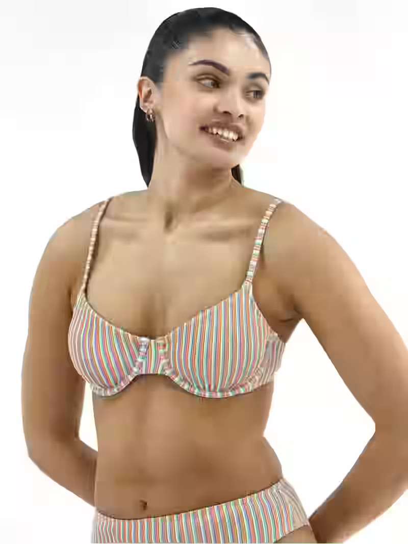 No Boundaries Women's Tanlines Underwire Bikini Top, Sizes XXS-XXL | Walmart (US)