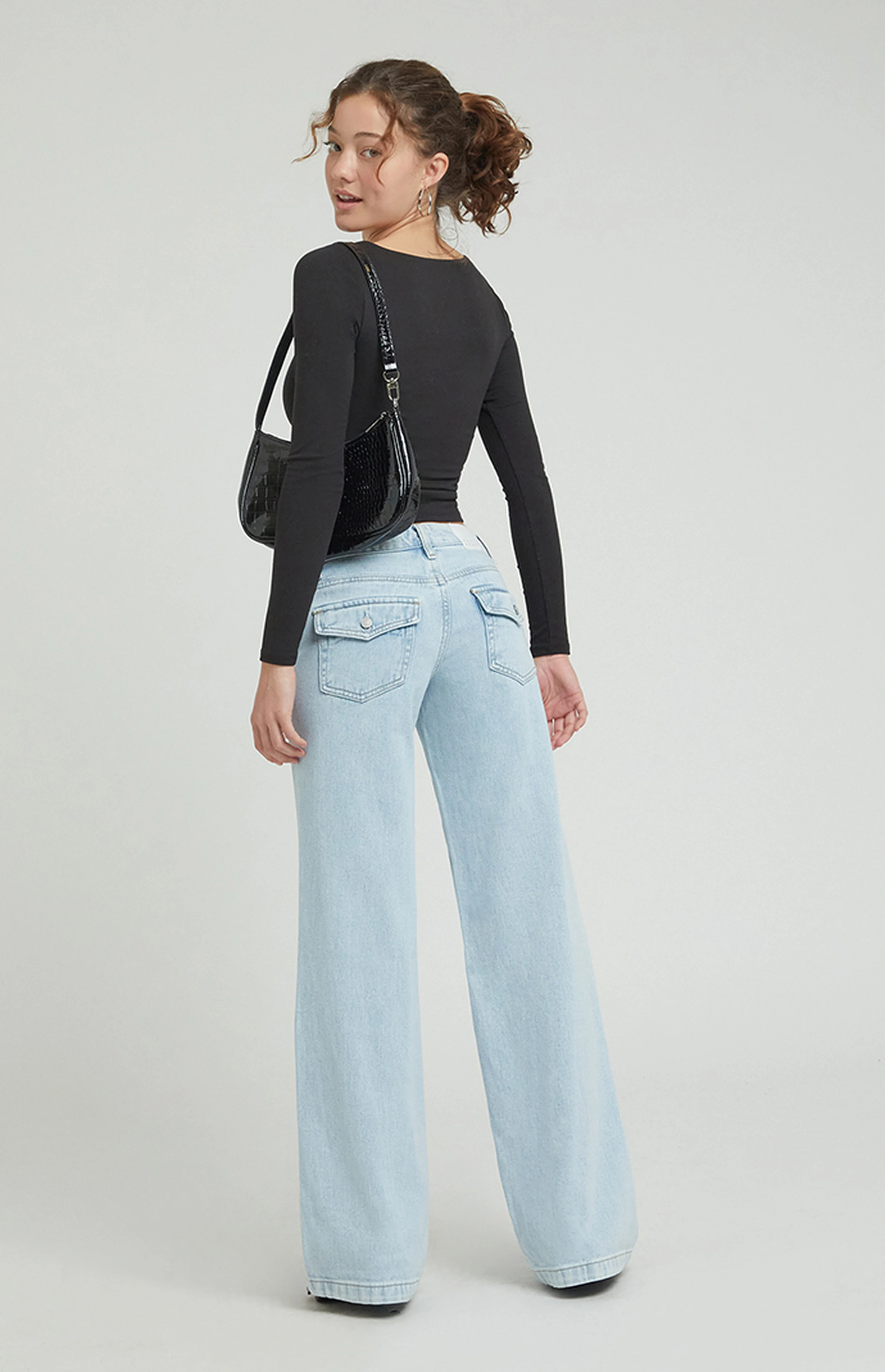 PacSun Light Indigo Casey Low Rise Baggy Jeans | PacSun