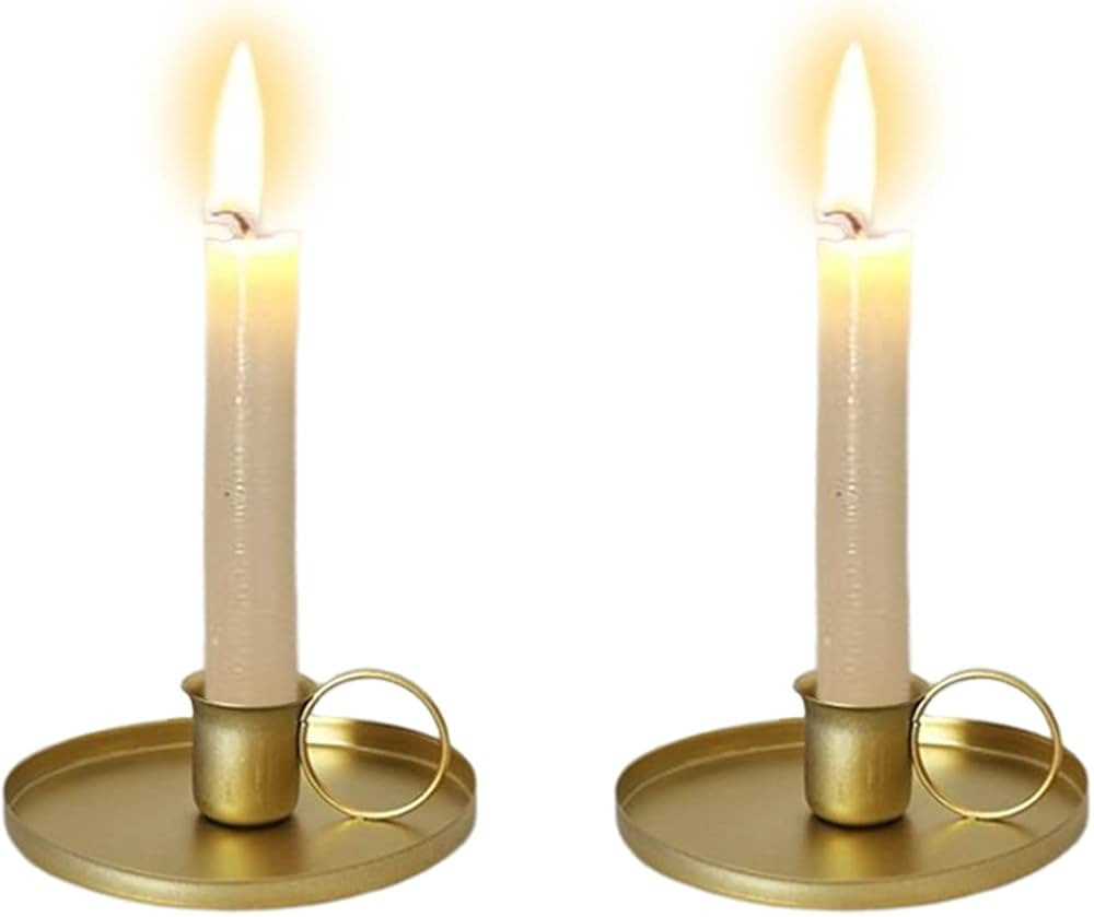 Zayookey Taper Candlestick Holder, 2pcs Vintage Candle Holders Metal Candle Stick Holder for Tabl... | Amazon (CA)