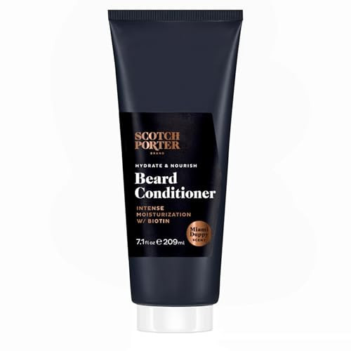 Scotch Porter Hydrate & Nourish Beard Conditioner – Long-Lasting Moisture Helps Strengthen, Reduce Frizz & Promote Healthy Hair Growth for Dull, Dry, Coarse Beards – Miami Duppy Scent, 7.1 oz. Bottle | Amazon (US)