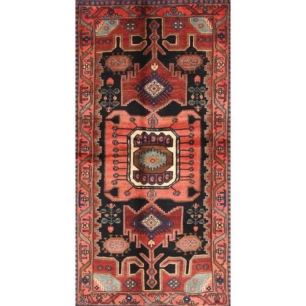 Genibrel Oriental Red/Green Area Rug | Wayfair North America