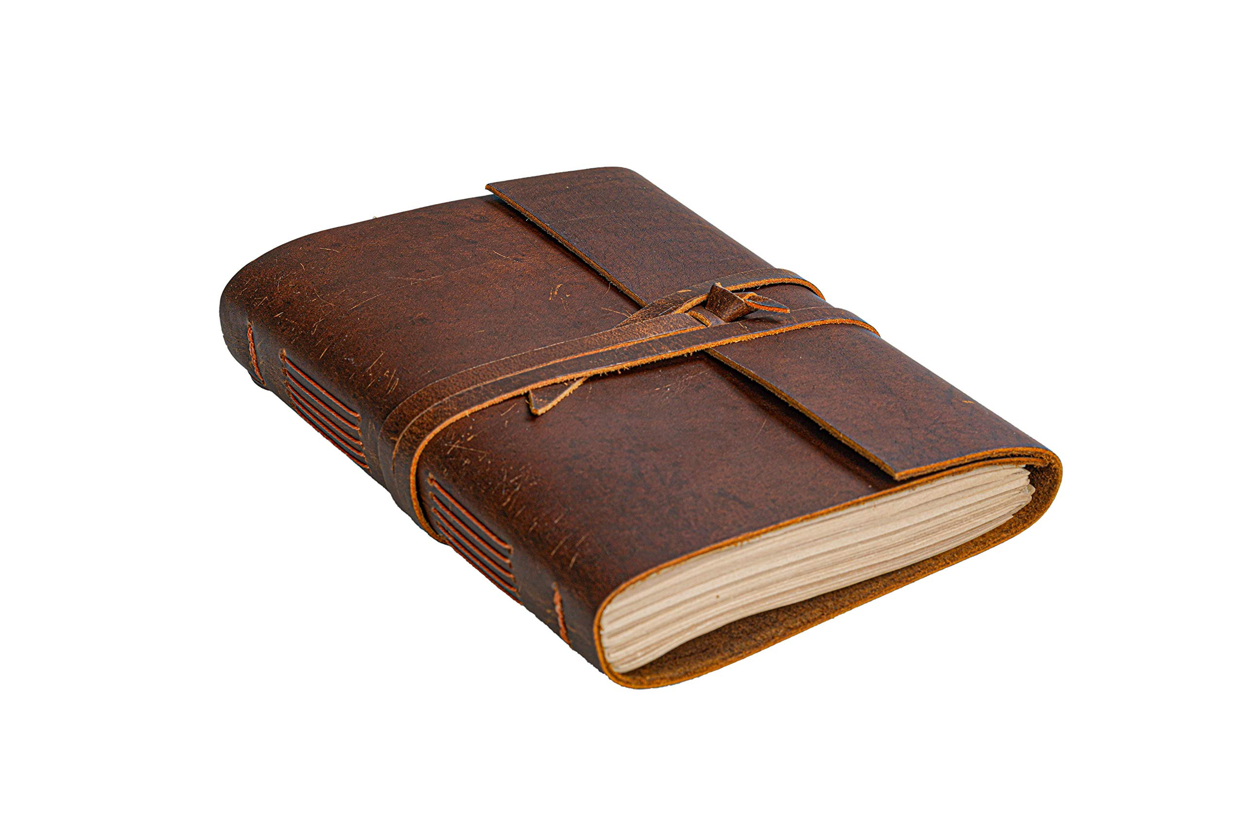 Leather Journal Notebook - Rustic Handmade Vintage Leather Bound Journals for Men and Women - Lea... | Amazon (US)