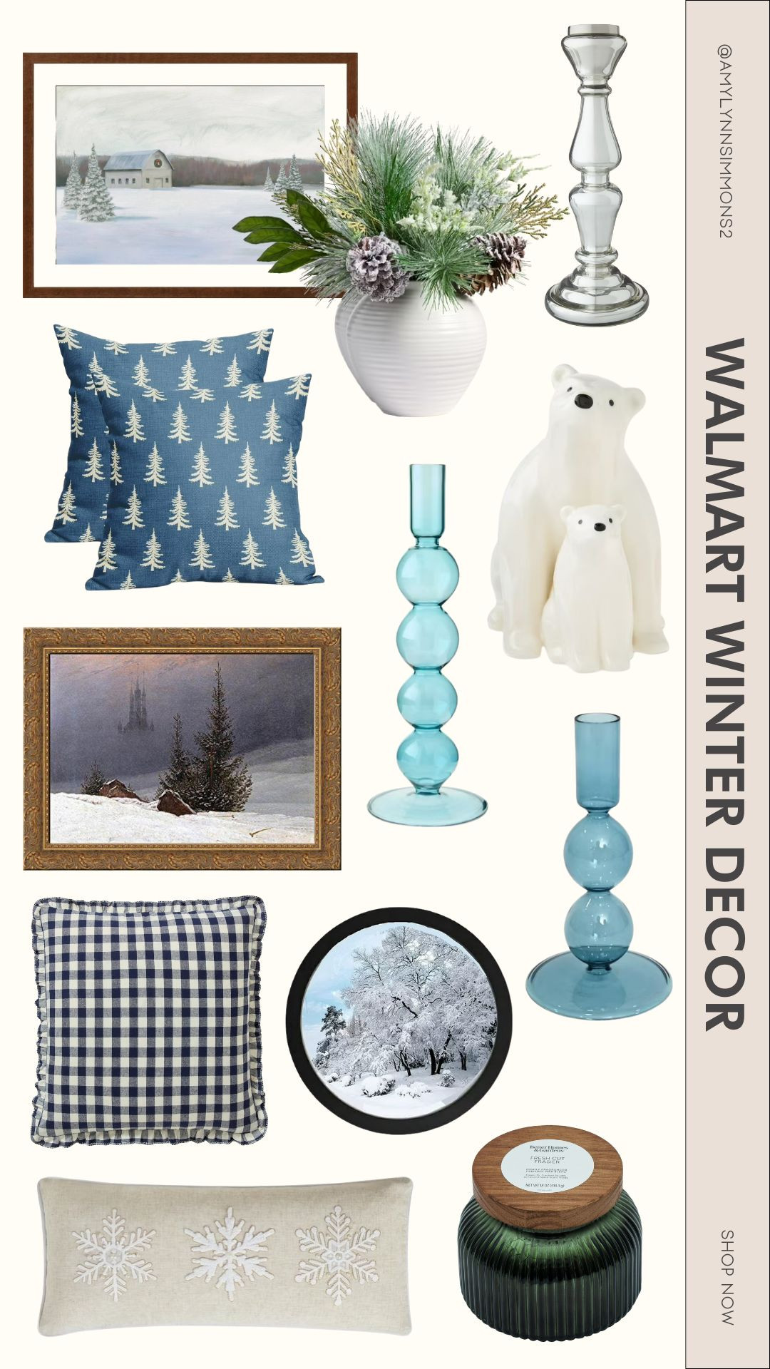 Walmart Winter Home Decor #walmart #walmarthome #winter #winterdecor #homedecor 

 #LTKSeasonal #LTKHome