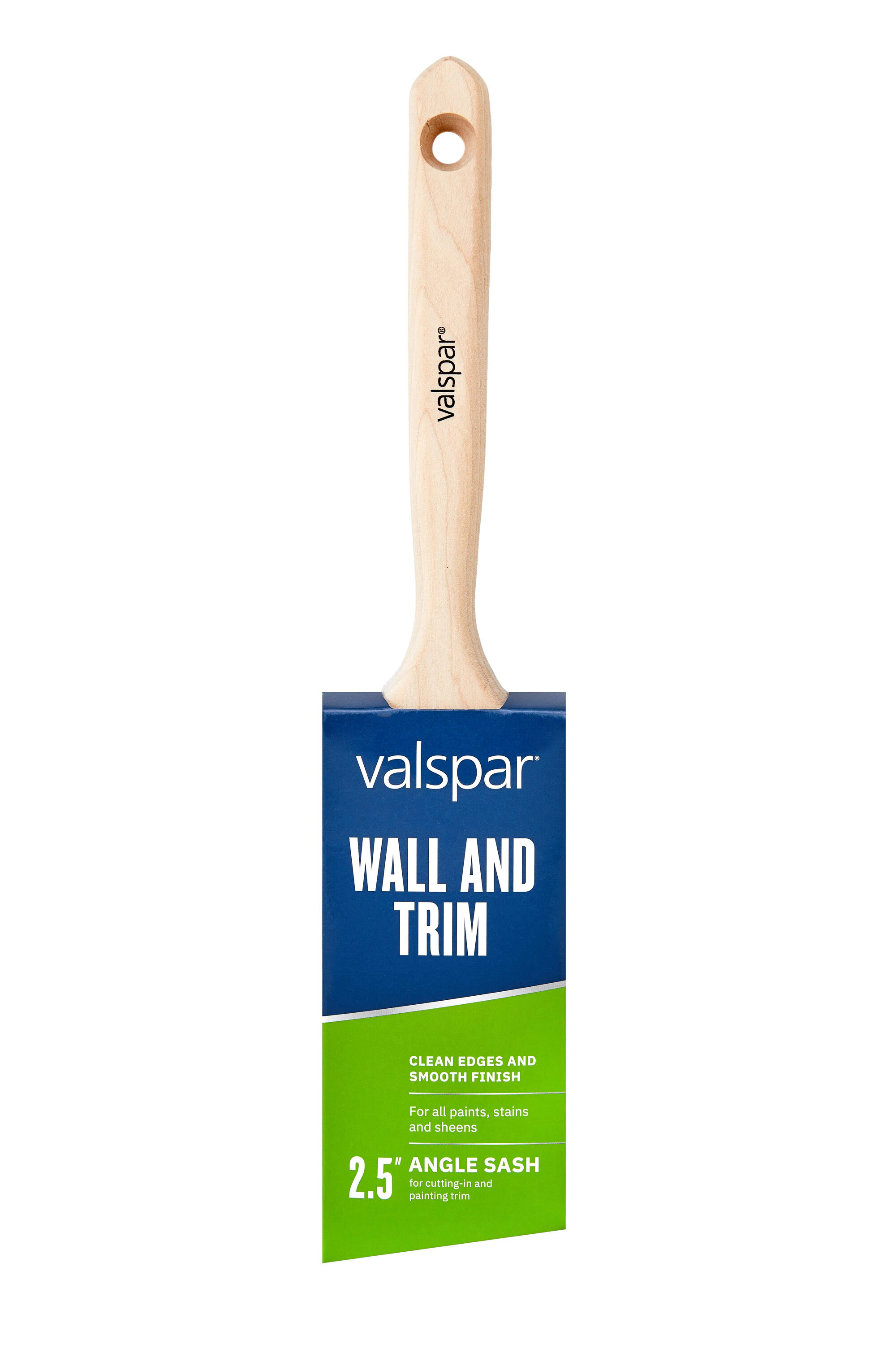 Valspar 2-1/2-in Reusable Natural Bristle Angle Paint Brush (General Purpose Brush) | 882540250 | Lowe's