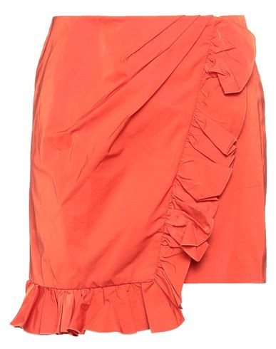 Pinko Uniqueness Woman Mini skirt Orange Size 2 Polyester, Cotton | YOOX (US)