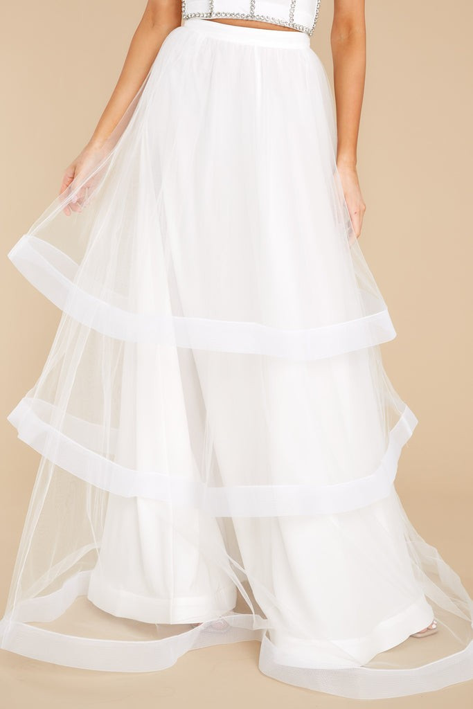 Unveil Your Love White Skirt | Red Dress 