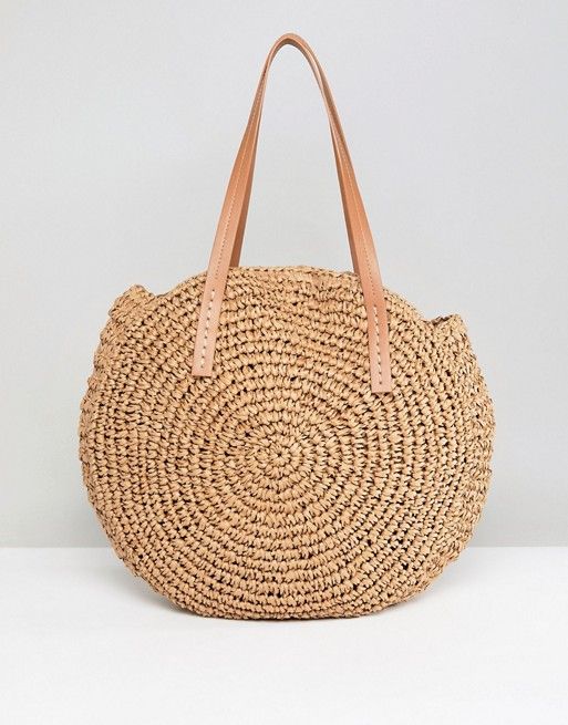 Glamorous Round Straw Bag | ASOS UK