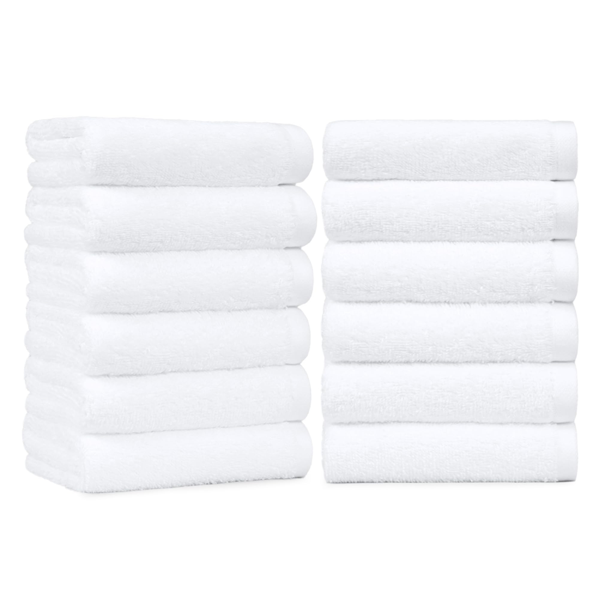 Amazon Basics Soft and Thick Cotton Hand Towels for Bath, Kitchen, Gym, 16 x 26 in, White, 12-Pac... | Amazon (US)