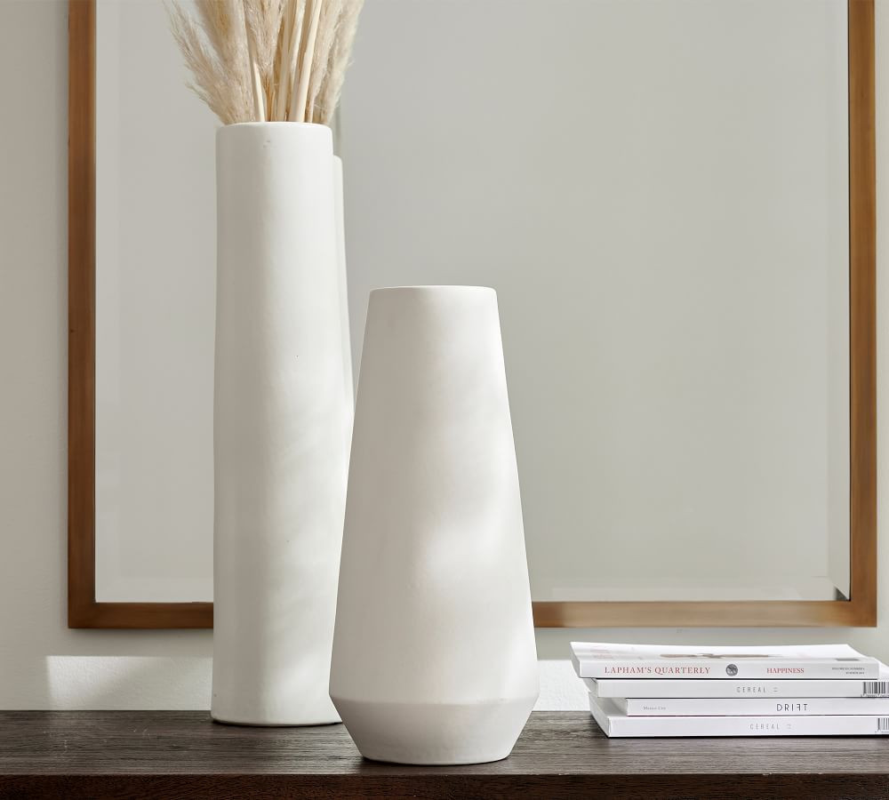 Tall Earthenware Vases - White | Pottery Barn (US)