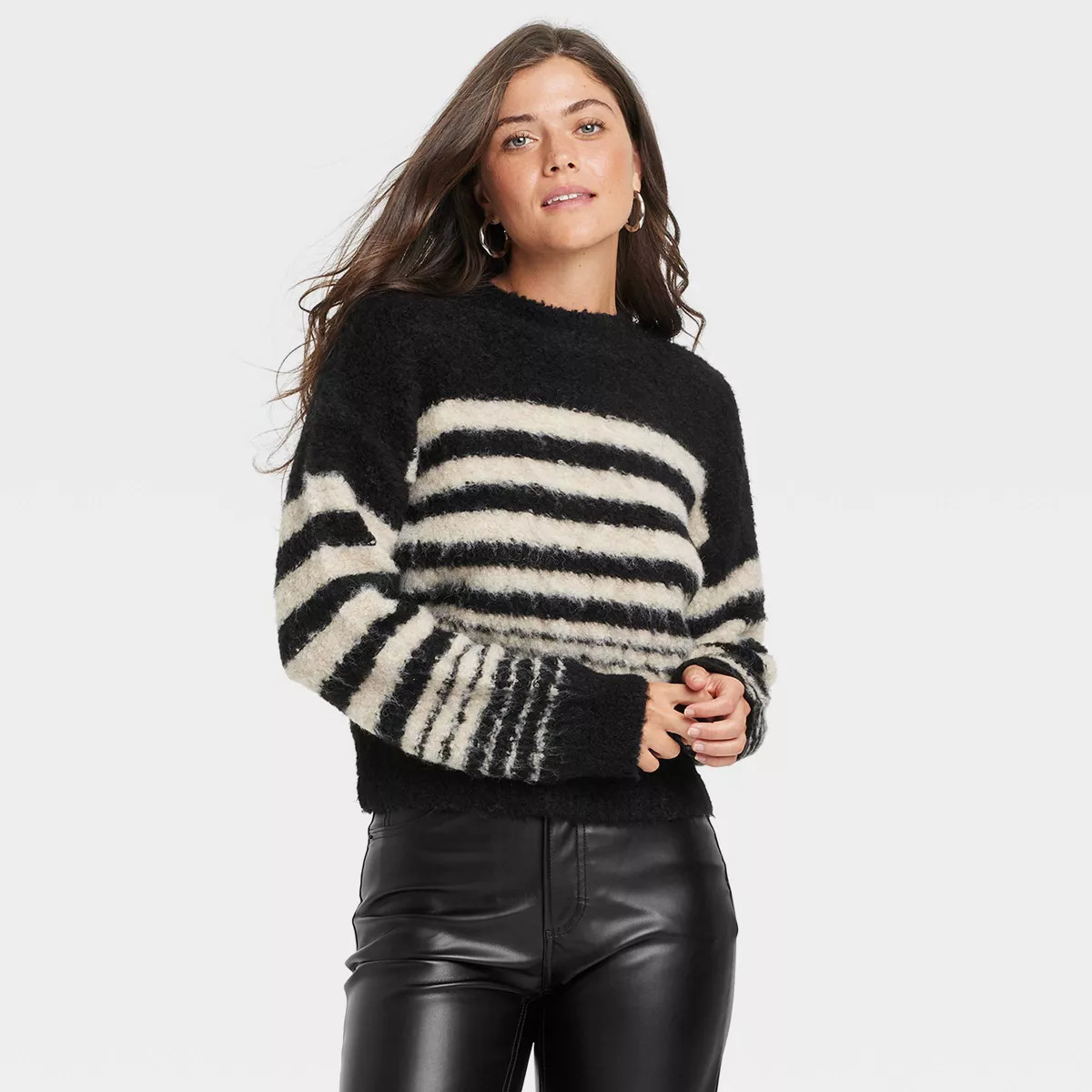 Women's Boucle Crewneck Pullover Sweater - Universal Thread™ | Target