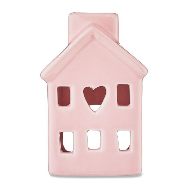 Way to Celebrate! Valentine’s Day 4in Ceramic House Tabletop Décor, Pink ​ - Walmart.com | Walmart (US)