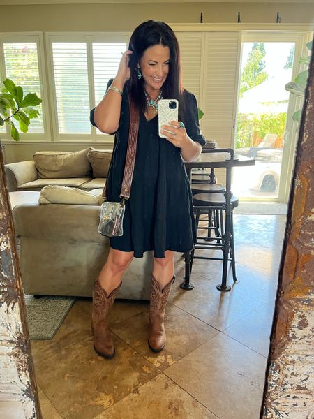 Headed to a country concert this weekend and putting together some outfits. Cowboy Boots, turquoise, clear concert event purse bag.

#LTKSeasonal #LTKtravel #LTKstyletip