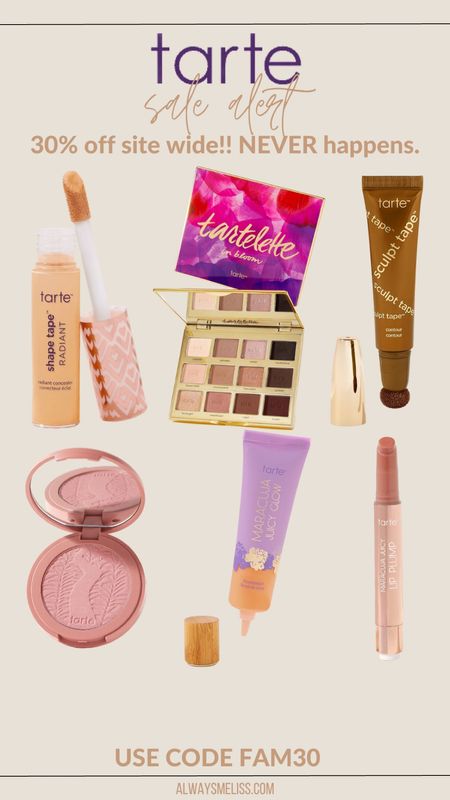 Tarte beauty is doing a massive 30% off friends and family sale!! Use code FAM30 for a discount and free shipping 

#LTKbeauty #LTKsalealert #LTKunder100