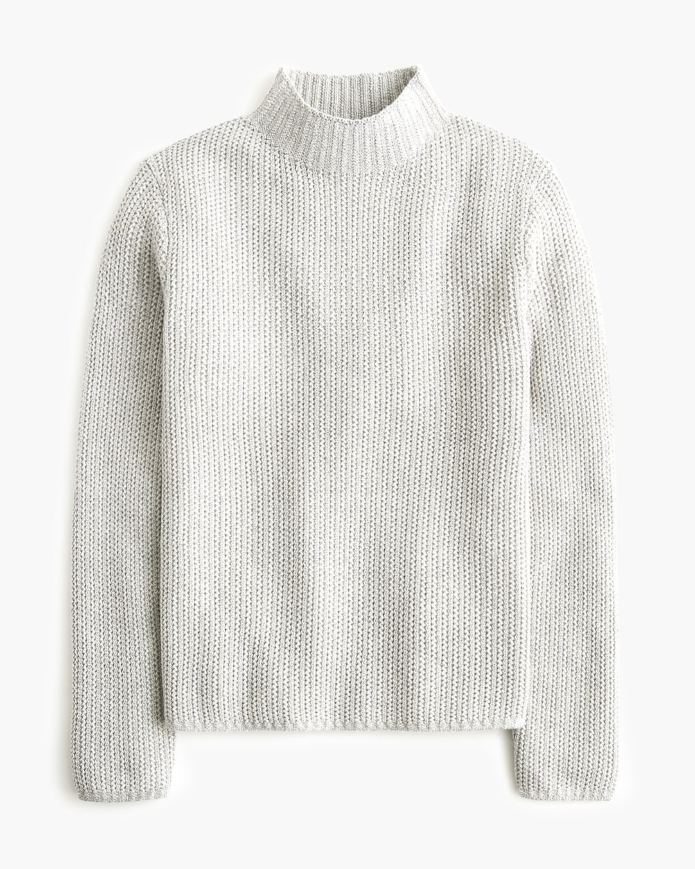 Cotton-blend mockneck sweater | J.Crew Factory