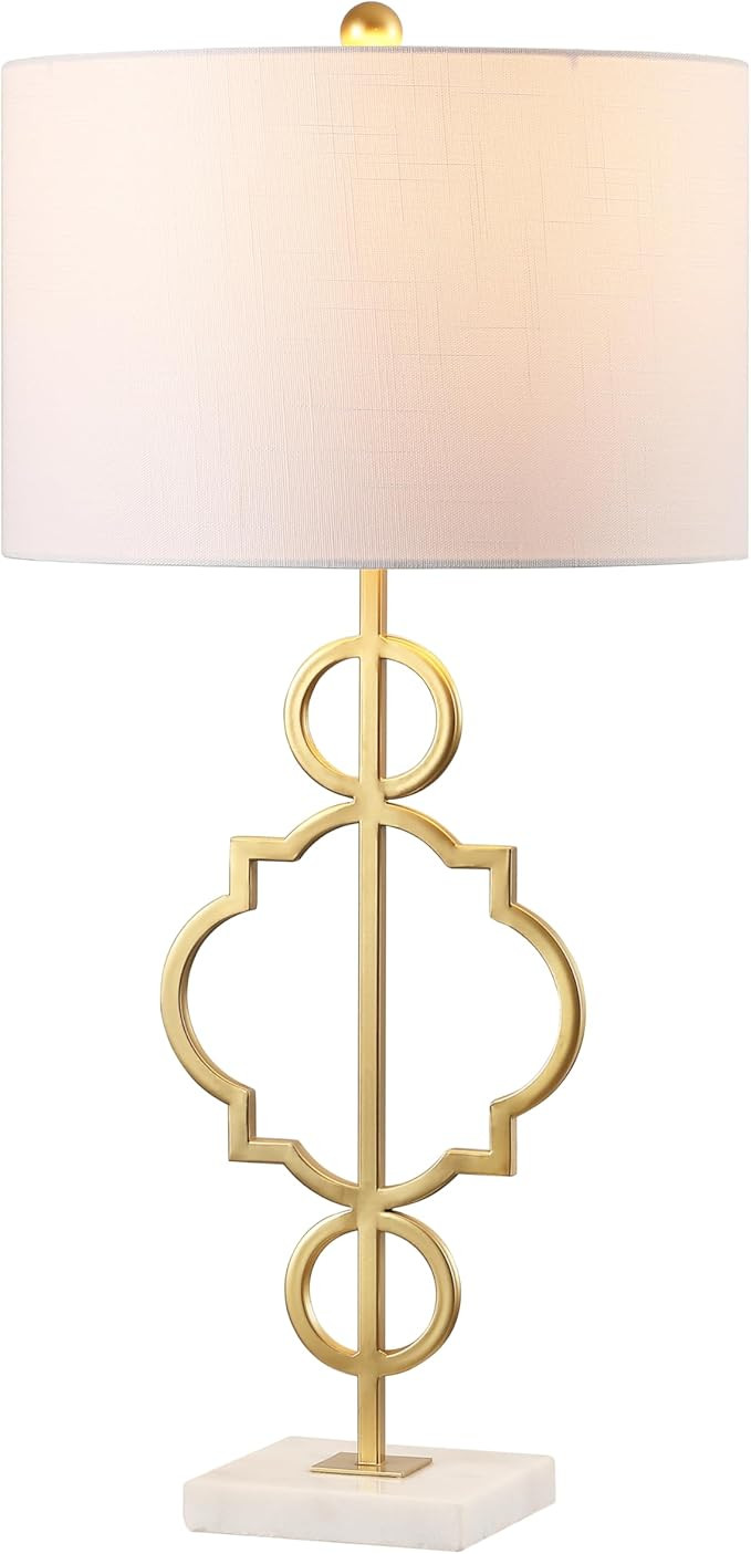 JONATHAN Y JYL3026A 31" Modern Gold Metal and Marble Table Lamp, Contemporary Bedside Lamp for Li... | Amazon (US)