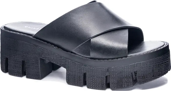 Lock Down Platform Slide Sandal (Women) | Nordstrom