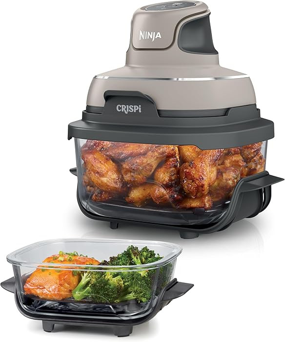 Ninja CRISPi Portable Air Fryer, 3.8L, 4-in-1: Air Fry, Roast, Keep Warm, Recrisp, Space Saving C... | Amazon (UK)