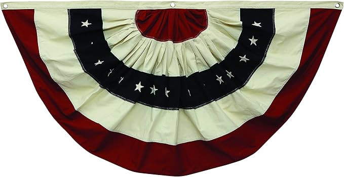 Creative Co-Op Fabric Flag Wall Décor in Half Circle Design | Amazon (US)