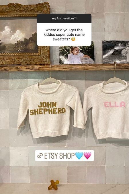 Name sweaters for all my babies  