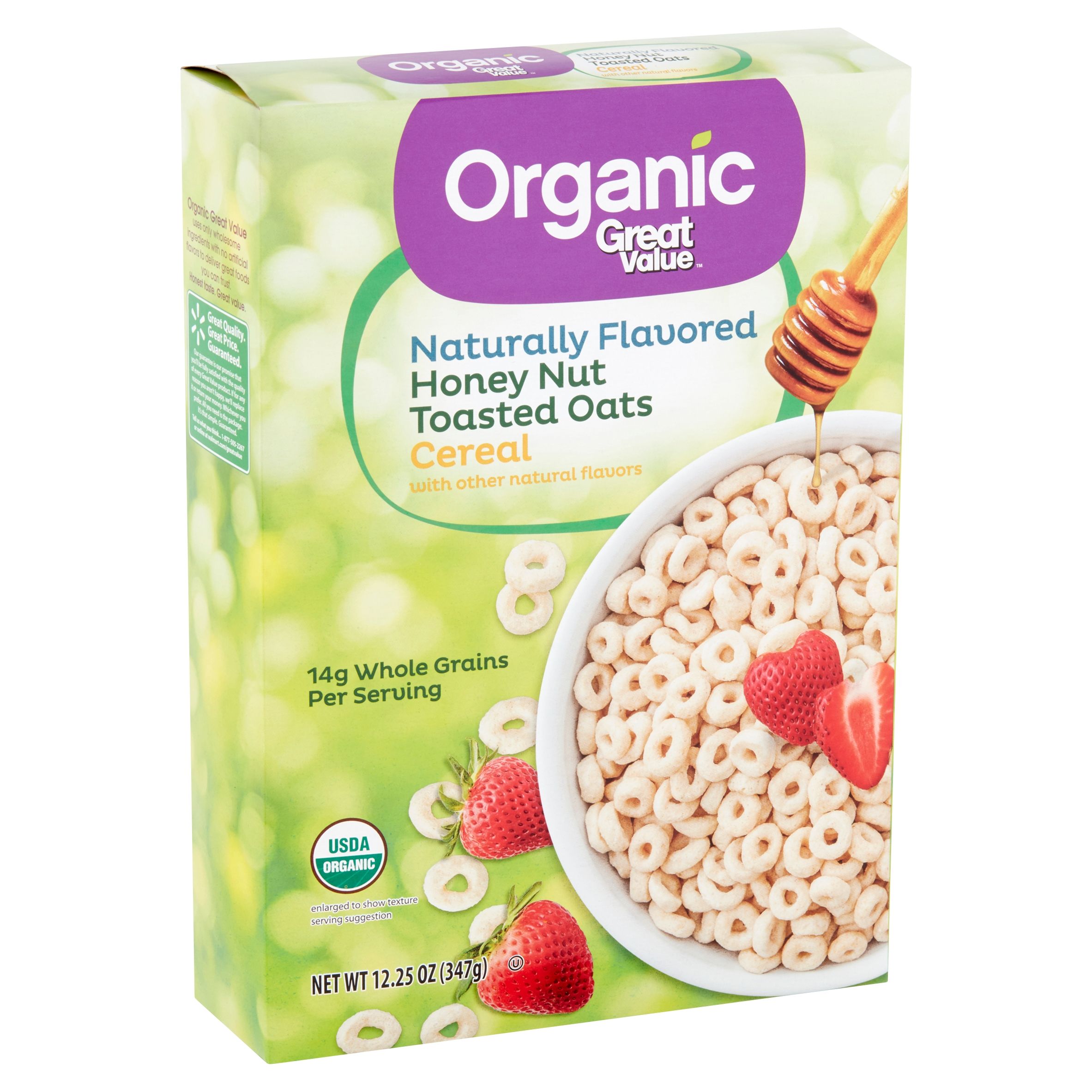 Great Value Organic Honey Nut Toasted Oats 12.25oz | Walmart (US)