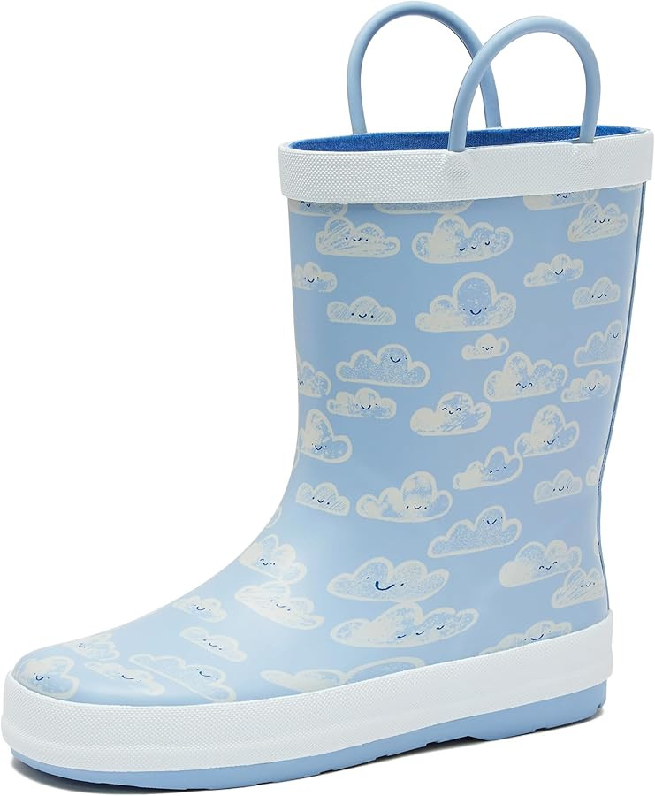 Lands' End Boys and Girls Waterproof Boots Kids and Toddler Rain Boots - Girls and Boys Rubber Ra... | Amazon (US)