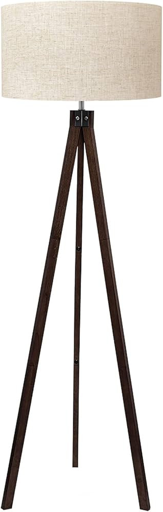 LEPOWER Wood Tripod Floor Lamp, Mid Century Standing Lamp, Modern Design Studying Light for Livin... | Amazon (US)