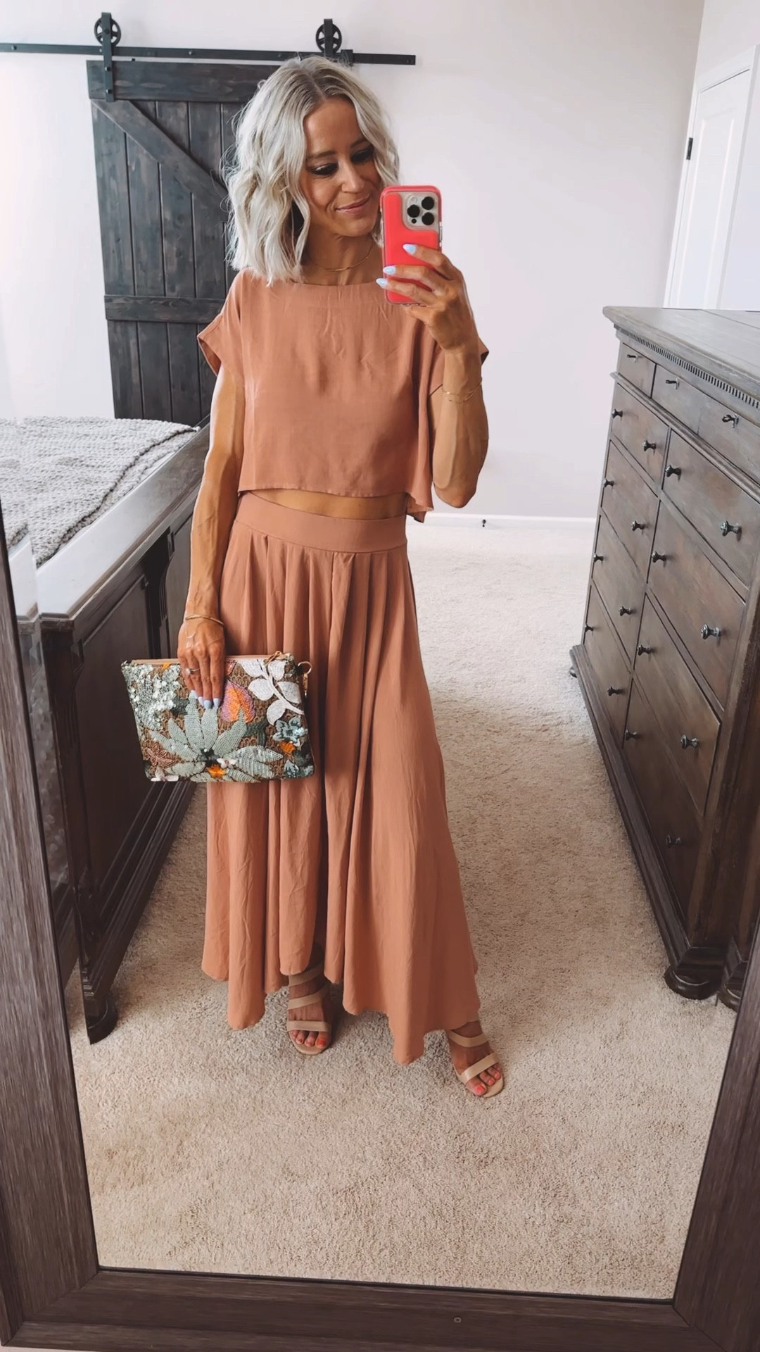 I love this beautiful set matching set! Also comes in another color and it on sale! Fun flowy skirt and it’s long. I’m 5’5”, this is a S. 

#babyshower #weddingguest #set #matchingset #bluepepper #sale

#LTKsalealert #LTKstyletip #LTKunder50