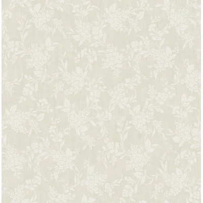 Hann Tonal Floral 33' L x 20.5" W Wallpaper Roll | Wayfair North America